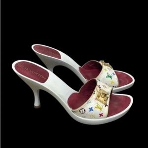 Louis Vuitton MURAKAMI MONOGRAM multicolor pumps heels 35